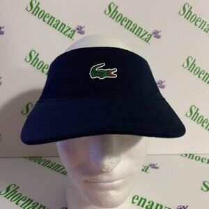 Lacoste Hat Crocodile Badge Cotton Cap Adjustable Mens Womens Navy Blue One Size
